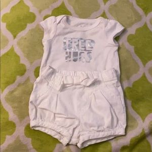 This is a shorts and onesie set.